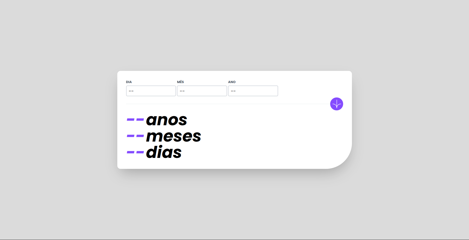 Calculadora de Idade
